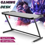 RBG LED Gaming Desk Desktop PC Computer Desks Desktops Racing Table Home Office