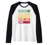 Mens The Man The Myth The Legend NOPE Just Finn Funny Quote Raglan Baseball Tee