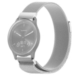 SKALO Milanese Loop till Garmin Vivomove Sport/Style/Luxe - Fler Silver