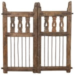 Biscottini Porte en Bois pour extérieur 97x5x96 cm | Porte de Jardin avec Double Porte | Porte de Jardin extérieur Vintage restauré