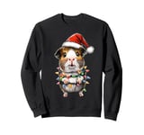 Cute Guinea Pig Christmas Hat Xmas Sweatshirt