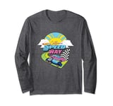 Hot Wheels - California Speedway Race 70's Long Sleeve T-Shirt