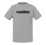 T-Shirt Enfant Hashtag No Filter Pas De Filtre Humour Meme