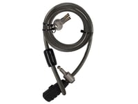 Stanley Family Key Cable Bike Lock 240Cm Ø12mm, Kabellås, Svart, Akrylonitril-Butadien-Styren (Abs), Stål, Stål, Nøkkel