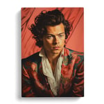 Harry Styles Classicism No.3 Canvas Print for Living Room Bedroom Home Office Décor, Wall Art Picture Ready to Hang, 30x20 Inch (76x50 cm)