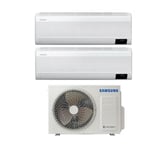 Samsung - windfree avant series dual split inverter air conditioner 7000+12000 btu avec aj050txj2kg/eu a++ wi-fi 7+12 - new