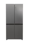 Hoover HHCR3818ENPL 83cm Wide Total No Frost 467L Total Capacity Multi Door Fridge Freezer, Inox, E Rated