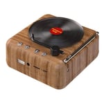 MANOVO Vinyl Record Player Speaker USB Bluetooth V5.0 Stereo Retro Portable7332