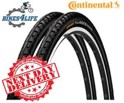 2 Continental Tour Ride 26 x 1.75 Wired Bike Tyres & Schrader Tubes Next Day**