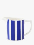 Spode Steccato Bold Stripe Earthenware Milk Jug, 280ml, Blue/White