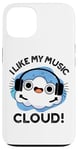 iPhone 13 I Like My Music Cloud Funny Weather Puns Case