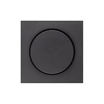 Hager – Plaque Centrale avec gradateur Anthracite