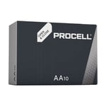 Pile Alkaline Procell Duracell Aa - Lr06 1,5v (boite 10 Unit) Ø14,5x50,5mm