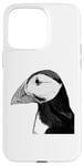 iPhone 15 Pro Max Puffin Auks Seabird Lunde alken Wildlife Animal Illustration Case