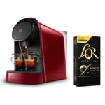 Machine à café à capsules PHILIPS L'Or Barista LM8012/51 + 9 capsules + Boîte de 10 capsules compatibles Nespresso Ristretto 11