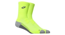 Chaussettes asics performance run crew jaune