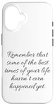 Coque pour iPhone 16 Message de motivation, citation d'affirmation, pensée positive