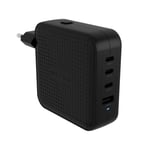 Targus Hyper - HyperJuice 100 W USB-C GaN reiselader (3C+1A) - svart