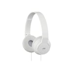 Casque audio blanc JVC HA-S180-W-E - Sur-oreille - Filaire - Réglage du volume - Montage sur l'oreille