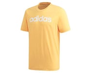 adidas Homme E Lin Tee T shirt, Doré/Blanc (Oroact/Blanco), S EU