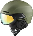 ALPINA Alto Q-Lite Casque de Ski Unisex-Adults, Olive Matt, 51-55