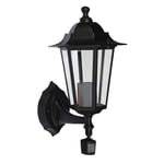 Lanterne lampe de jardin avec detecteur de mouvement (applique)