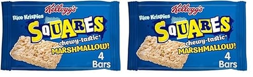 Kellogg's Rice Krispies Squares Marshmallow Snack Bars Box, 4 x 28g (Pack of 2)