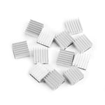 Radiateur En Aluminium 12pcs Petit Kit De Refroidissement En Aluminium pour Radiateur avec Colle Adhésive à l'Arrière 14x14x6mm