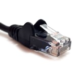 1.5m ETHERNET PATCH CABLE CaT5e Server Modem Router PC Connection Colour BLACK