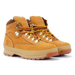 Timberland Euro Hiker Mid Lace Leather Mens Wheat Boots - Brown - Size UK 10