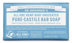 Dr. Bronner's Organic Baby Soap Bar 140g (Pack of 12)