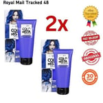 2x L'Oreal Colorista Washout Semi-Permanent  INDIGO Hair Dye 80ml