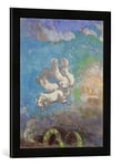 Kunst für Alle 'Encadré Image de Odilon Redon The Chariot of Apollo, c.1905–14, d'art dans Le Cadre de Haute qualité Photos Fait Main, 40 x 60 cm, Noir Mat