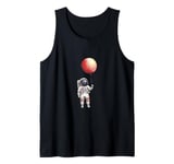 Astronaut Balloon / Space Man Holding Balloon Planet Tank Top