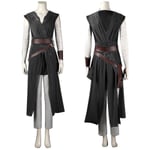 Rey Cosplay Kostymer Svart Jedi Knight Full Set Halloween Karneval Kostym För Vuxna XS