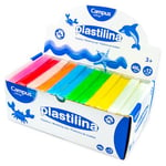 Campus Kit de pâte à modeler de couleur sans gluten pour travaux manuels, étui avec pastilles de plasticine (400 g, 8 couleurs)