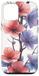 iPhone 13 Pro Purple Beautiful Blossoms Floral Pattern Case