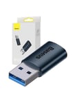 Baseus Ingenuity USB-A to USB-C adapter OTG (blue) USB Hub - USB 3.0 - 1 - Blue