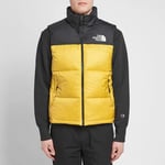 The North Face Men's 1996 Retro Nuptse Puffer Gilet Bodywarmer / Yellow / Medium