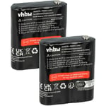 2x Batterie compatible avec Motorola Talkabout T5410, T5200, T5420, T5400, T5412, T5320, T5300 radio talkie-walkie (1300mAh, 3,6V, NiMH) - Vhbw