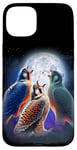 iPhone 15 Plus 3 Falcon Howling At The Moon Funny Hawk Bird Lover Birder Case