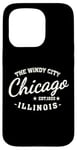 Coque pour iPhone 15 Pro Vintage Retro Love Chicago Illinois Windy City est une ville créée en 1833