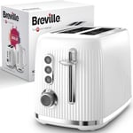 Breville Bold White 2-Slice Toaster with High-Lift and Wide Slots | White and S