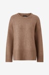 pieces - Tröja pcNancy LS Loose O-neck Knit - Brun