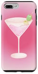 Coque pour iPhone 7 Plus/8 Plus Esthétique Rose Matrini Y2K Dirty Martini Lover Olive