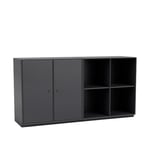 Montana - Pair Classic Sideboard, Plinth H3 cm - Anthracite - Skap og vitrineskap - designer_peter_j_lassen - Svart - MDF