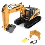 Huina RC-remote control construction excavator Digger Toy For Girls Boys