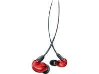 Shure Shure Se215spe-Rd-Efs - In Ear-Hörlurar Med Enkel Givare Och 3,5 Mm Kabel (Röd)