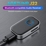 J22 Bluetooth-Compatible Receiver 5.0 3.5mm AUX Jack Audio Adapter for Car PC