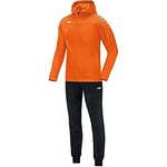 JAKO - Survêtement Classico En Polyester Avec Capuche, Femme, Orange Fluo, 40